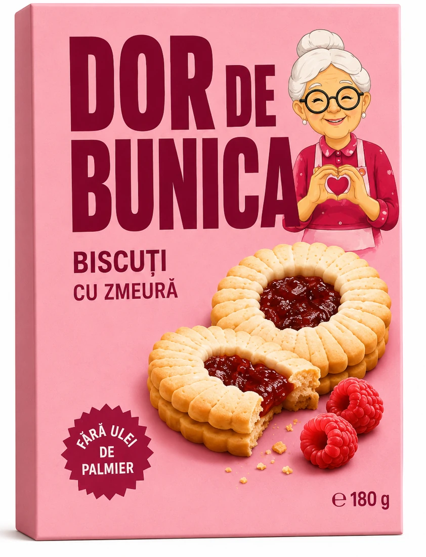 Biscuiți cu zmeură